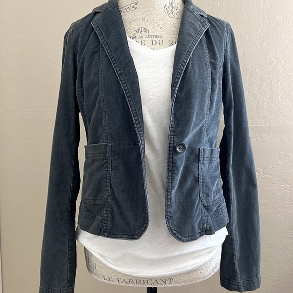 Caslon Gray Corduroy Blazer Size S - Picture 4 of 11